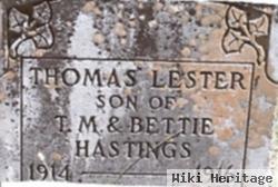 Thomas Lester Hastings