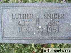 Luther E Snider