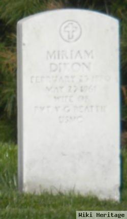 Miriam Dixon Beattie