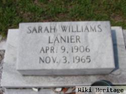 Sarah Williams Lanier