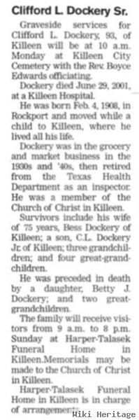 Clifford Lee Dockrey, Sr