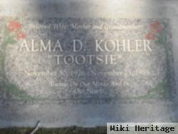 Alma D. "tootsie" Kohler