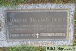 Martha Ballard Deese