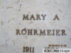 Mary A Rohrmeier