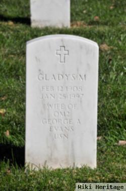 Gladys M Evans