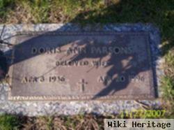 Doris Ann Gant Parsons