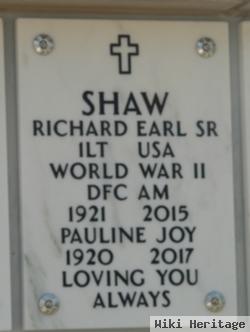 1Lt Richard Earl "dick" Shaw