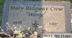 Mary Ann "marge" Ridgway Crow