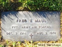 Pvt Fred Edward Maul