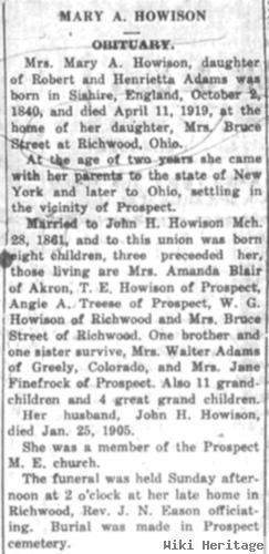 Mary Alice Adams Howison