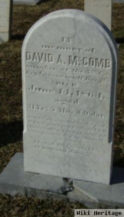 Pvt David Alexander Mccomb