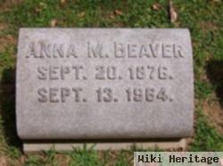 Anna M Sweitzer Beaver