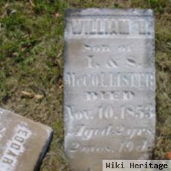 William H Mccollister