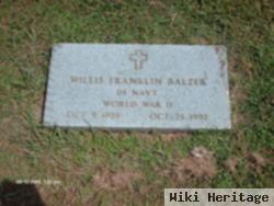 Willis Franklin "bud" Balzer