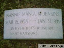 Nancy Sanders "nannie" Mangum Jenkins