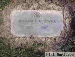 Rosalind F Mcdowell