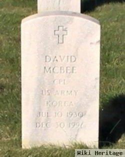 Corp David Mcbee