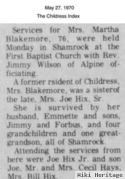 Martha Thomason Blakemore