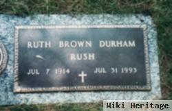 Ruth Brown Durham Rush