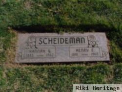 Henry E Scheideman