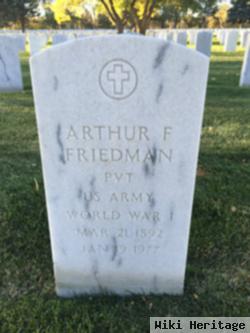 Arthur F Friedman