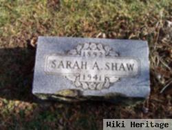 Sarah A Selfridge Shaw