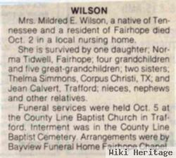 Mildred Carson Wilson