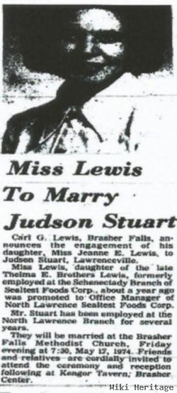 Jeanne E Lewis Stuart