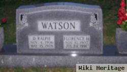 Ralph D Watson
