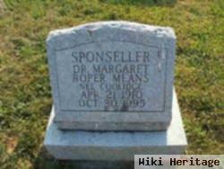 Margaret Coolidge Roper Means Sponseller