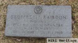 Pfc Geoffrey F. Rairdon