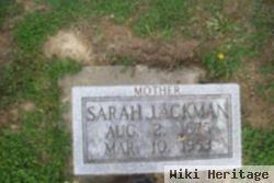 Sarah J. "sadie" Adams Ackman