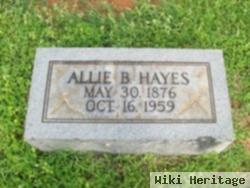 Alabama "allie" Bell Hayes