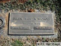 Ellen "babe" Robinson Nichols