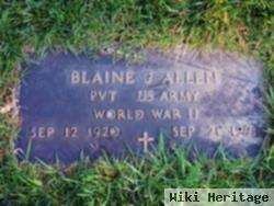 Pvt Blaine J Allen