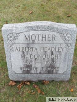 Alberta Headley Mcdonough