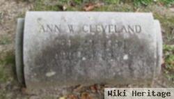 Ann W Cleveland