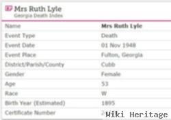 Ruth Griffith Lyle