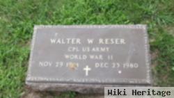 Walter W Reser