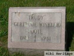 Gertrude "trudy" Winkler Foote