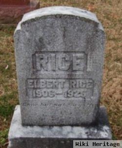 Elbert Rice