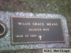 Mrs Willie Grace Means