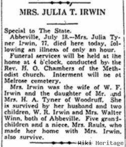 Julia Ann Tyner Irwin