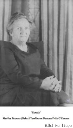 Martha Frances "fannie" Baker O'connor