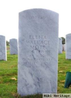 Ella Bergman "ellita" Wallace Mote