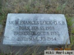 Sr M. Frances Leick