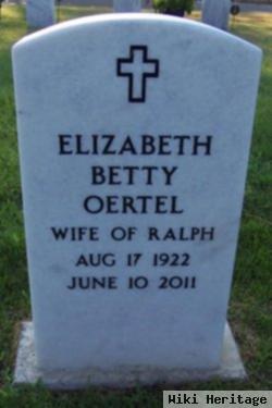 Elizabeth Betty Oertel