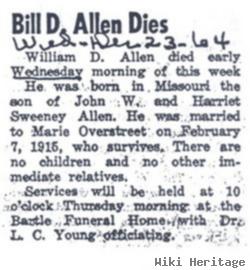 William D "bill" Allen