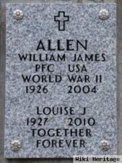 Pfc William James Allen