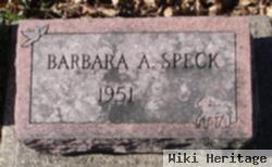 Barbara A Speck